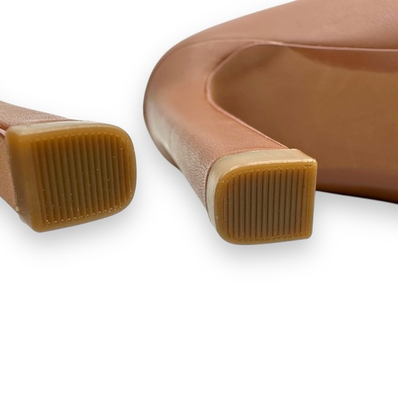 NEW MICHAEL MICHAEL KORS Lawson Booties NWOB Boots Tan Luggage Tan Open Toe NWT - Picture 8 of 13